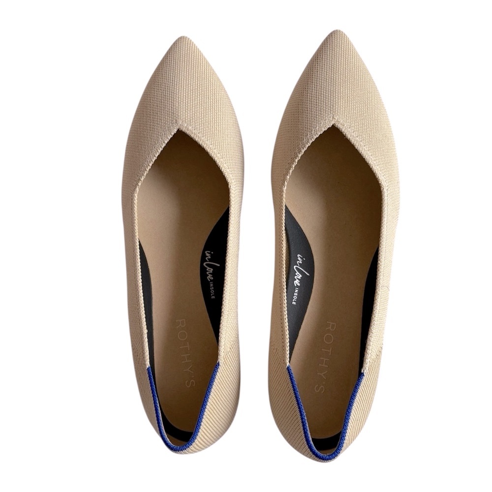 Rothy’s The High Point Heeled Shoe | Sandstone Beige NEW - Picture 9 of 16